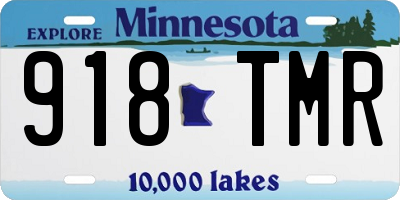 MN license plate 918TMR