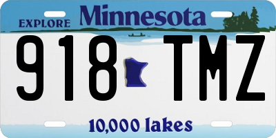 MN license plate 918TMZ