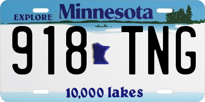 MN license plate 918TNG