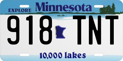 MN license plate 918TNT