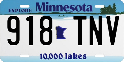 MN license plate 918TNV