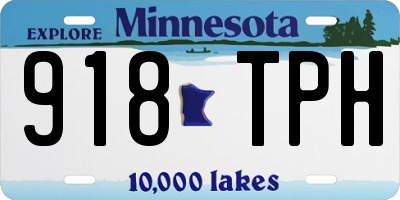 MN license plate 918TPH