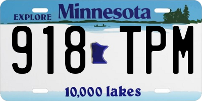 MN license plate 918TPM