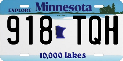 MN license plate 918TQH