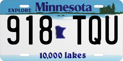 MN license plate 918TQU