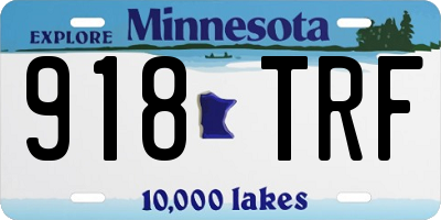 MN license plate 918TRF