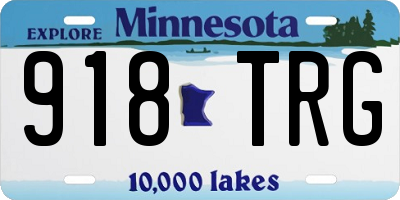 MN license plate 918TRG