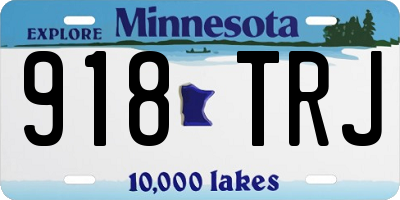 MN license plate 918TRJ