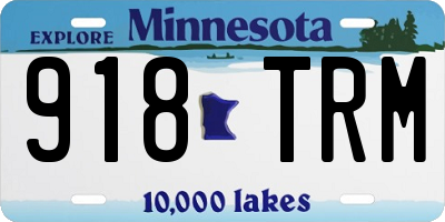MN license plate 918TRM
