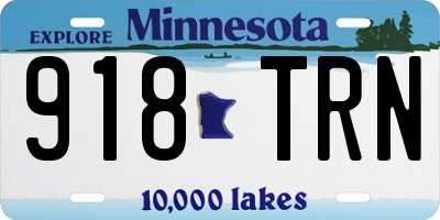 MN license plate 918TRN