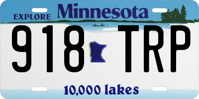 MN license plate 918TRP