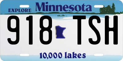 MN license plate 918TSH