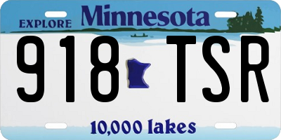 MN license plate 918TSR