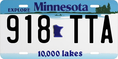 MN license plate 918TTA