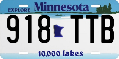 MN license plate 918TTB