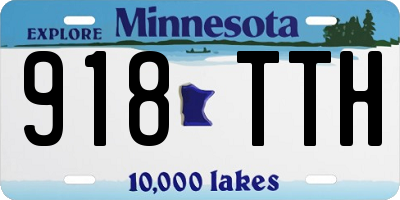 MN license plate 918TTH