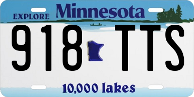 MN license plate 918TTS
