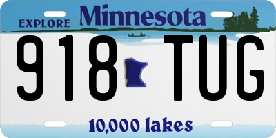 MN license plate 918TUG
