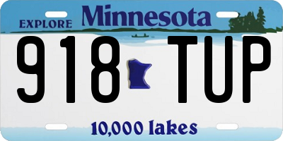 MN license plate 918TUP