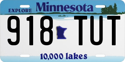 MN license plate 918TUT
