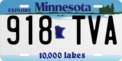 MN license plate 918TVA