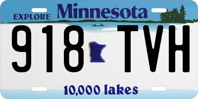 MN license plate 918TVH