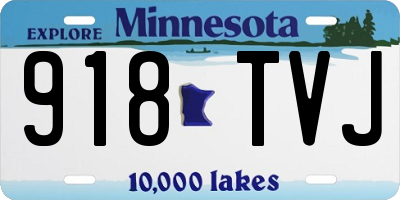 MN license plate 918TVJ