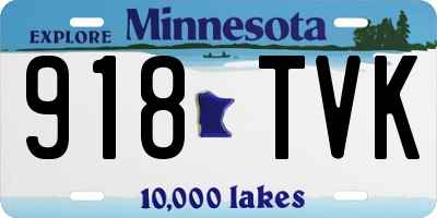 MN license plate 918TVK
