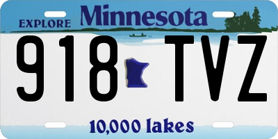 MN license plate 918TVZ