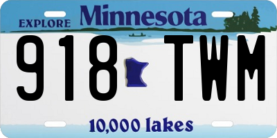 MN license plate 918TWM