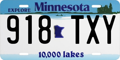 MN license plate 918TXY