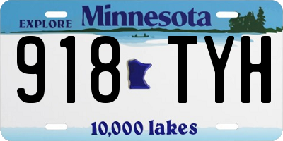 MN license plate 918TYH