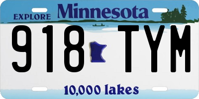 MN license plate 918TYM