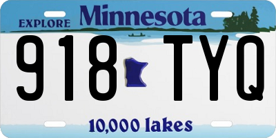 MN license plate 918TYQ