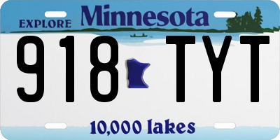 MN license plate 918TYT
