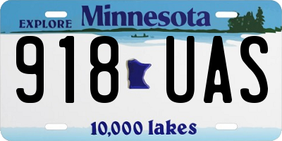 MN license plate 918UAS