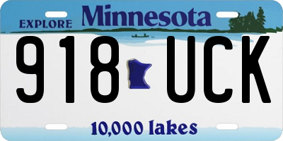 MN license plate 918UCK