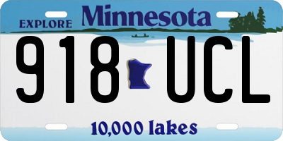 MN license plate 918UCL