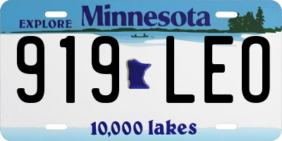 MN license plate 919LEO