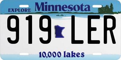 MN license plate 919LER