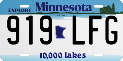 MN license plate 919LFG
