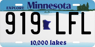 MN license plate 919LFL
