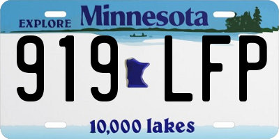 MN license plate 919LFP