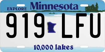 MN license plate 919LFU