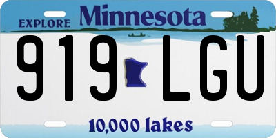 MN license plate 919LGU