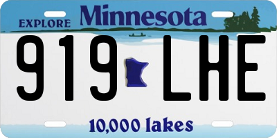 MN license plate 919LHE