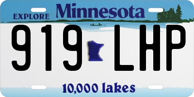 MN license plate 919LHP