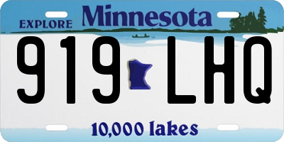 MN license plate 919LHQ