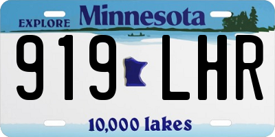 MN license plate 919LHR