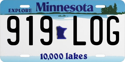 MN license plate 919LOG